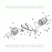 ENGINE, ALTERNATOR AND COMPRESSOR
