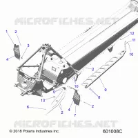 CHASSIS, CLUTCH GUARD, FOOTRESTS, AND RUNNING BOARDS