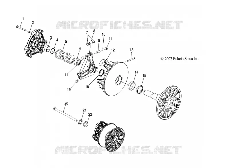 DRIVE TRAIN, PRIMARY CLUTCH
