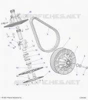 DRIVE TRAIN, SECONDARY CLUTCH