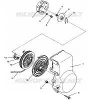 RECOIL STARTER ASSEMBLY 600 XCR 0941667 (4927092709041A)