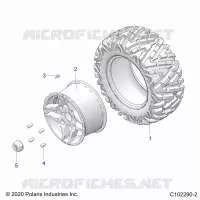 WHEELS, REAR TIRE