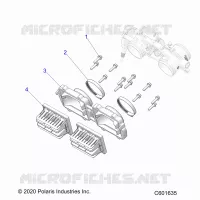ENGINE, REED VALVE AND THROTTLE BODY ADAPTOR
