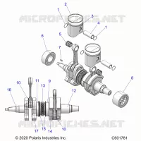 ENGINE, PISTON AND CRANKSHAFT