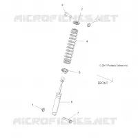 SUSPENSION, FRONT SHOCK MOUNTING