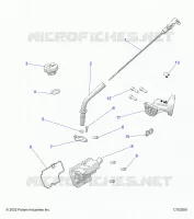 ENGINE, OIL DIPSTICK AND BREATHER