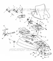 HOOD ASSEMBLY WIDETRAK LX 0952064 AND  EUROPEAN WIDETRAK LX E952064 (4928942894A010)