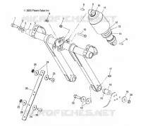 FRONT TORQUE ARM AND SHOCK