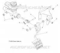 BRAKES, PEDAL AND MASTER CYLINDER MOUNTING