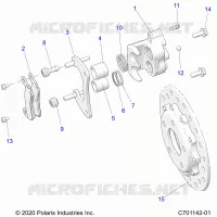 BRAKES, REAR CALIPER