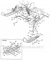 FRONT SUSPENSION AND SKI ULTRA SPX 0975678, ULTRA SPX SE H975678 AND EUROPE (4939533953B003)
