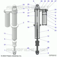 REAR SUSPENSION SHOCK INTERNALS