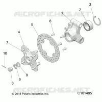 REAR SUSPENSION HUB AND BEARING CARRIER