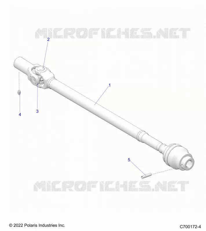 DRIVE TRAIN, FRONT PROP SHAFT
