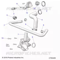 ENGINE, WATERPUMP AND BYPASS