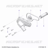 ENGINE, WATERPUMP IMPELLER AND COVER