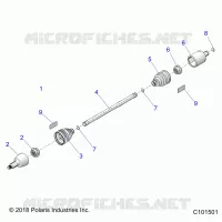 DRIVE TRAIN, DRIVE SHAFT, FRONT