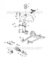 FUEL TANK AND CARBURETOR MOUNTING