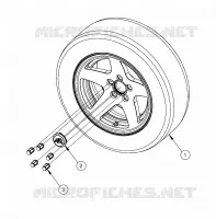 WHEELS, OPTIONS, WHEEL, 14 INCH POLISHED ALUMINUM 5 BOLT