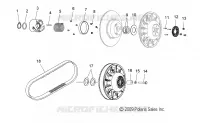 DRIVE TRAIN, SECONDARY CLUTCH