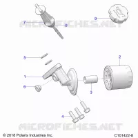 OIL FILTER AND DIPSTICK