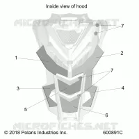 HOOD FOAM/FIBER