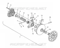 DRIVE CLUTCH ASSEMBLY XLT/0930767,XLT SP/0930667    XLT SKS/0930567 (4923012301026A)