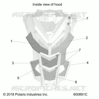 HOOD FOAM/FIBER