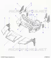 HOOD, LINER, FRONT FENDERS, A PILLARS