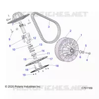 DRIVE TRAIN, SECONDARY CLUTCH