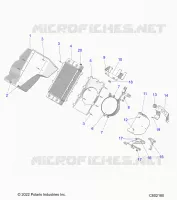 ENGINE, RADIATOR MOUNTING