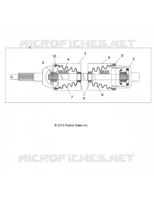 DRIVE TRAIN, REAR DRIVE SHAFT, 1333335