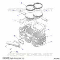 CYLINDER AND PISTON