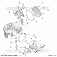 ENGINE, THROTTLE BODY AND FUEL RAIL