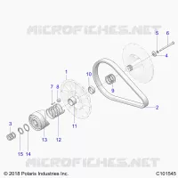 DRIVE TRAIN, SECONDARY CLUTCH