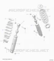 REAR SUSPENSION SHOCK AND MOUNTING