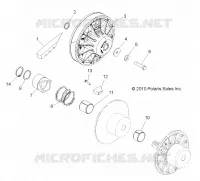 DRIVE TRAIN, SECONDARY CLUTCH