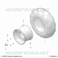 WHEELS, REAR TIRE