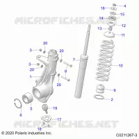 SUSPENSION, FRONT STRUT 