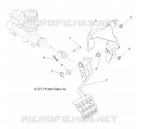 BRAKES, PEDAL AND MASTER CYLINDER MOUNTING