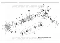 DRIVE TRAIN, FRONT GEARCASE INTERNALS 1332842