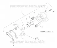 FRONT BRAKE CALIPER, US