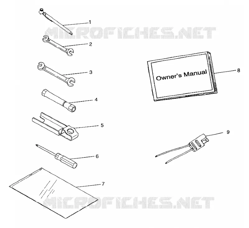 TOOL KIT     MAGNUM 6X6 W97AE42A AND SWEDISH MAGNUM 6X6 S97AE42E (4940754075E007)