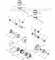 PISTON   CRANKSHAFT SPORT 0950443, SPORT TOURING 0950243  AND EUROPEAN SP (4928822882C013)