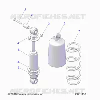 SUSPENSION, FRONT SHOCK TRACK (7043995)