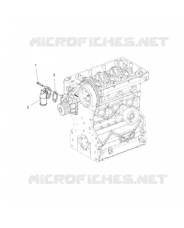 ENGINE, WATER INLET FLANGE