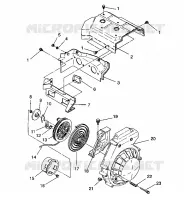 BLOWER HOUSING   RECOIL STARTER ASSEMBLY LITE GT/0933133 (4923232323039A)