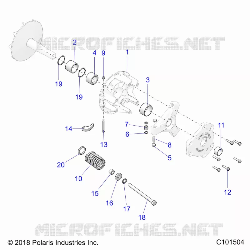 DRIVE TRAIN, PRIMARY CLUTCH