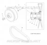 DRIVE TRAIN, SECONDARY CLUTCH