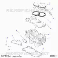 CYLINDER AND PISTON